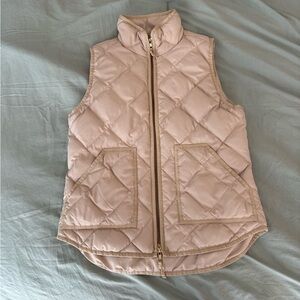 J. Crew Cream Quilted Vest